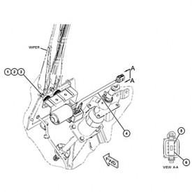 Conjunto de motor del limpiaparabrisas