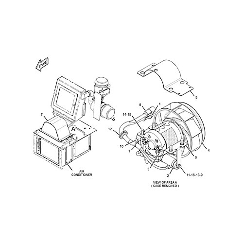 Conjunto de ventilador soplador