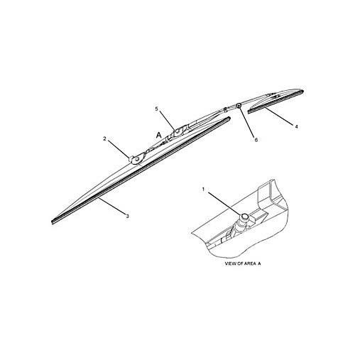Conjunto de la escobilla del limpiaparabrisas