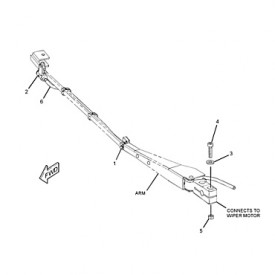 Conjunto de brazo, limpiaparabrisas