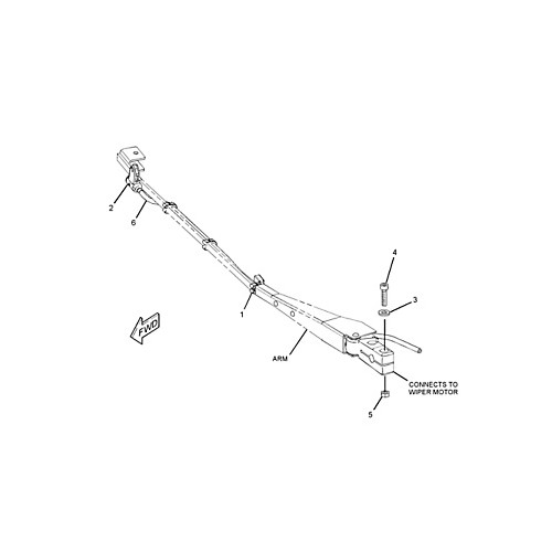 Conjunto de brazo, limpiaparabrisas