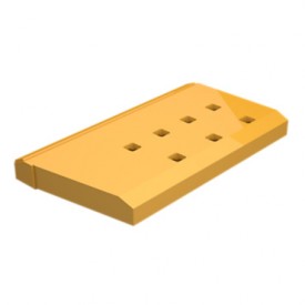 Extremo de corte nivelado con material resistente a la abrasión derecho