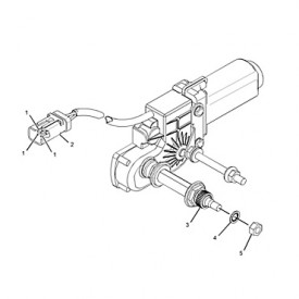 Conjunto de motor del limpiaparabrisas