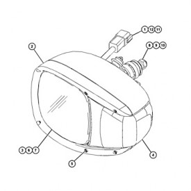 Luz delantera o señal de giro