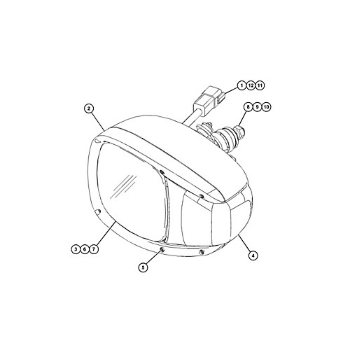 Luz delantera o señal de giro