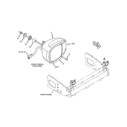 Luz delantera o señal de giro