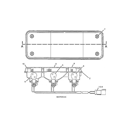 Conjunto de lámparas, combinación trasera