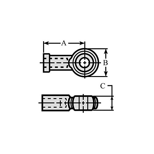 Extremo de varilla esférico