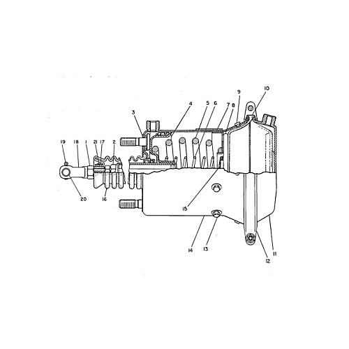 Conjunto de accionador - Freno