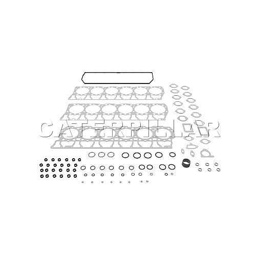 3412 simple juego de empaquetadura de culata de cilindro