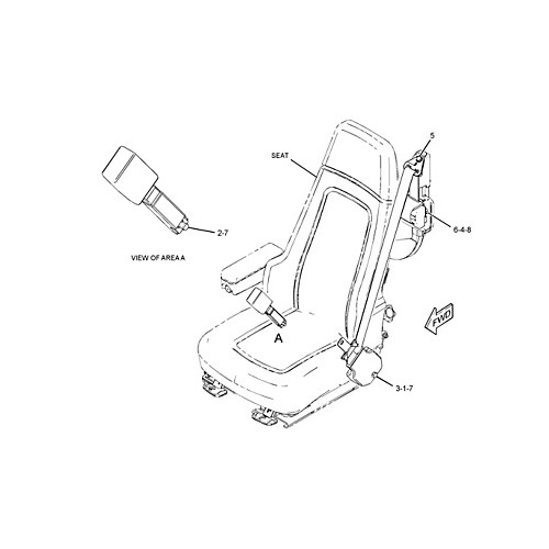 Conjunto de cinturón de seguridad, asiento