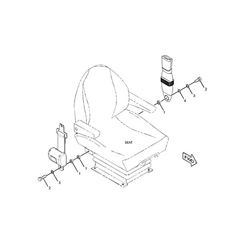 Conjunto de cinturón de seguridad, asiento