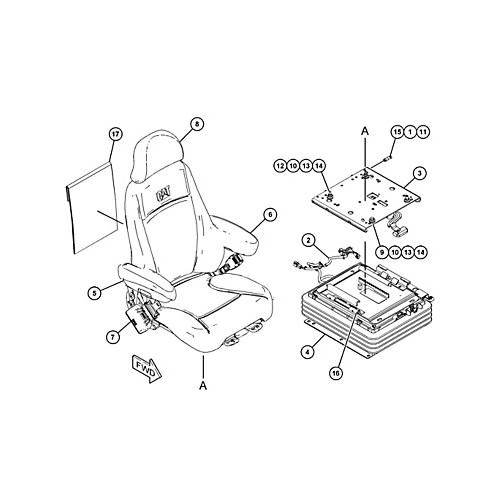 Conjunto de asiento (suspensión)