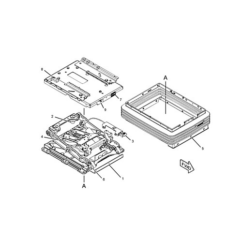 Conjunto de suspensión, asiento