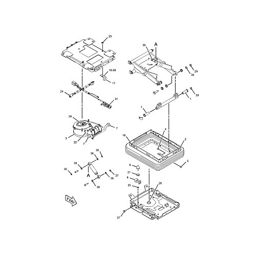 Conjunto de suspensión, asiento