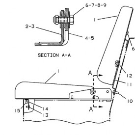 Conjunto de asiento (acompañante)
